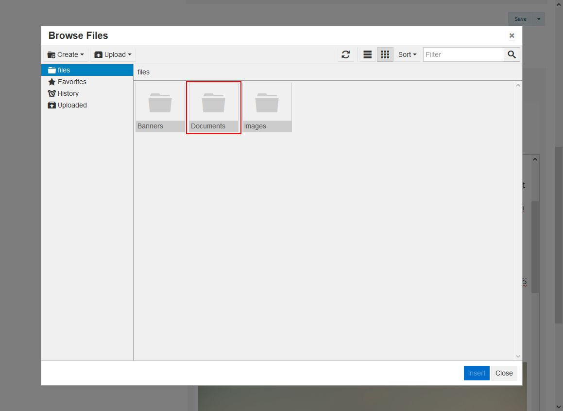 Select [document] file